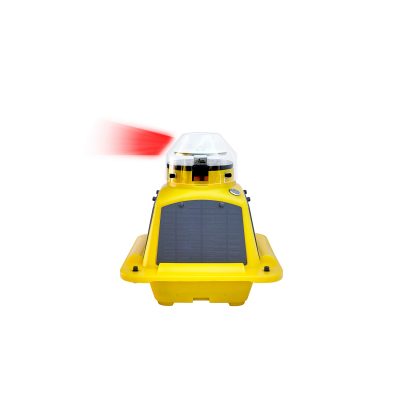 Feu élevé autonome basse intensité de fin de piste rouge/occulté